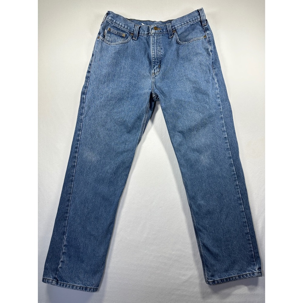 Carhartt Men's Relaxed Fit Blue Denim Jeans B460 DPS 36x32 Utility‎ Workwear